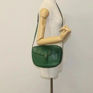 LOUIS VUITTON Epi Jeune Fille MM Shoulder Bag Green M52154 LV Auth 111341